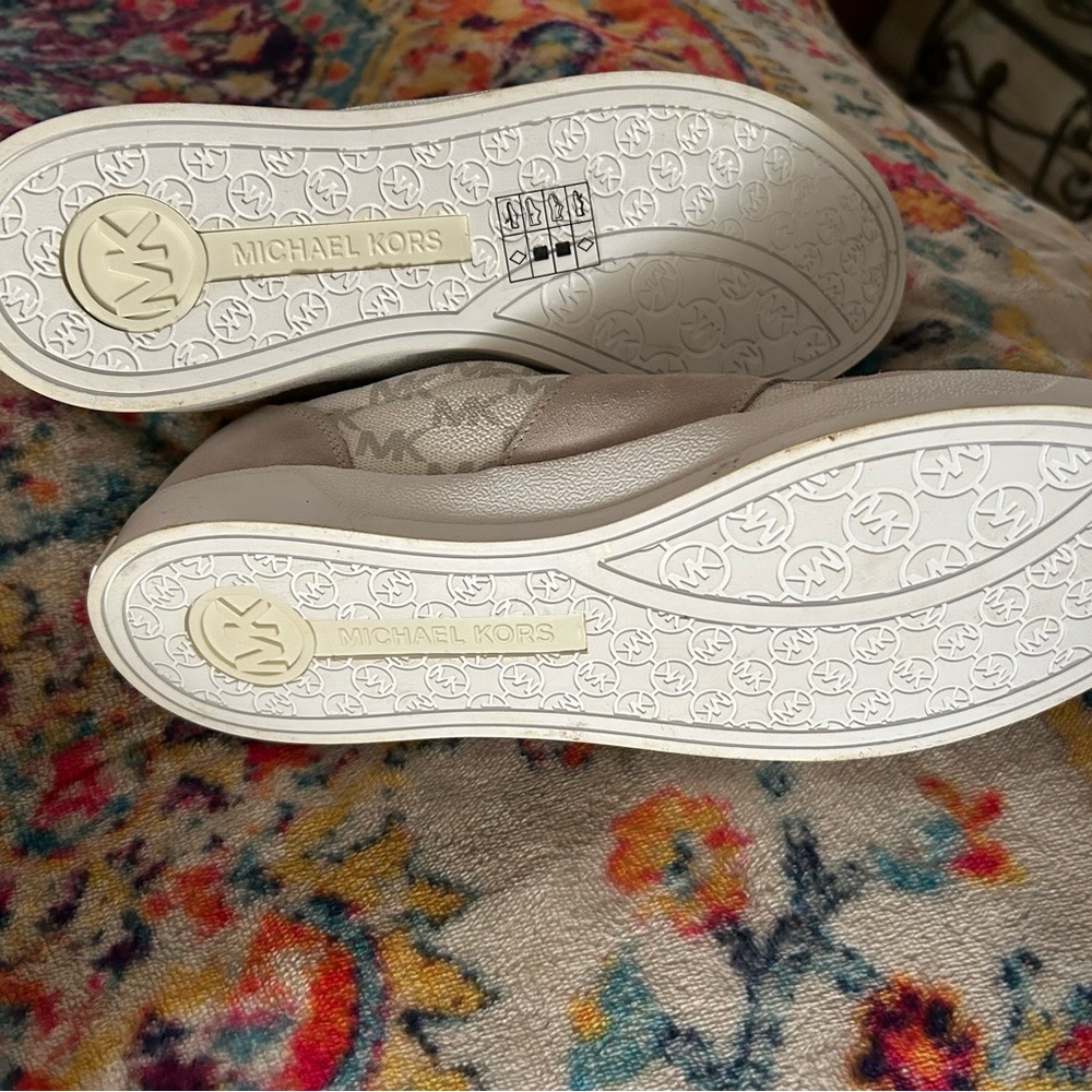 Michael Kors Yellow, Gray and Cream Sneakers - Picture 3 of 13